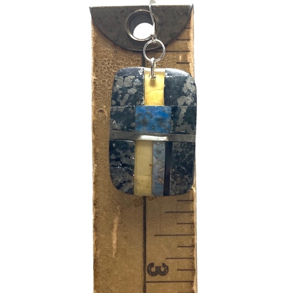 earrings vintage handmade New Mexico hanging - Picture 7 of 7